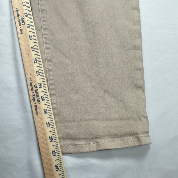 Torrid Boyfriend Straight Jeans Womens 22R Tan Khaki Vintage Stretch Mid Rise - Picture 6 of 9